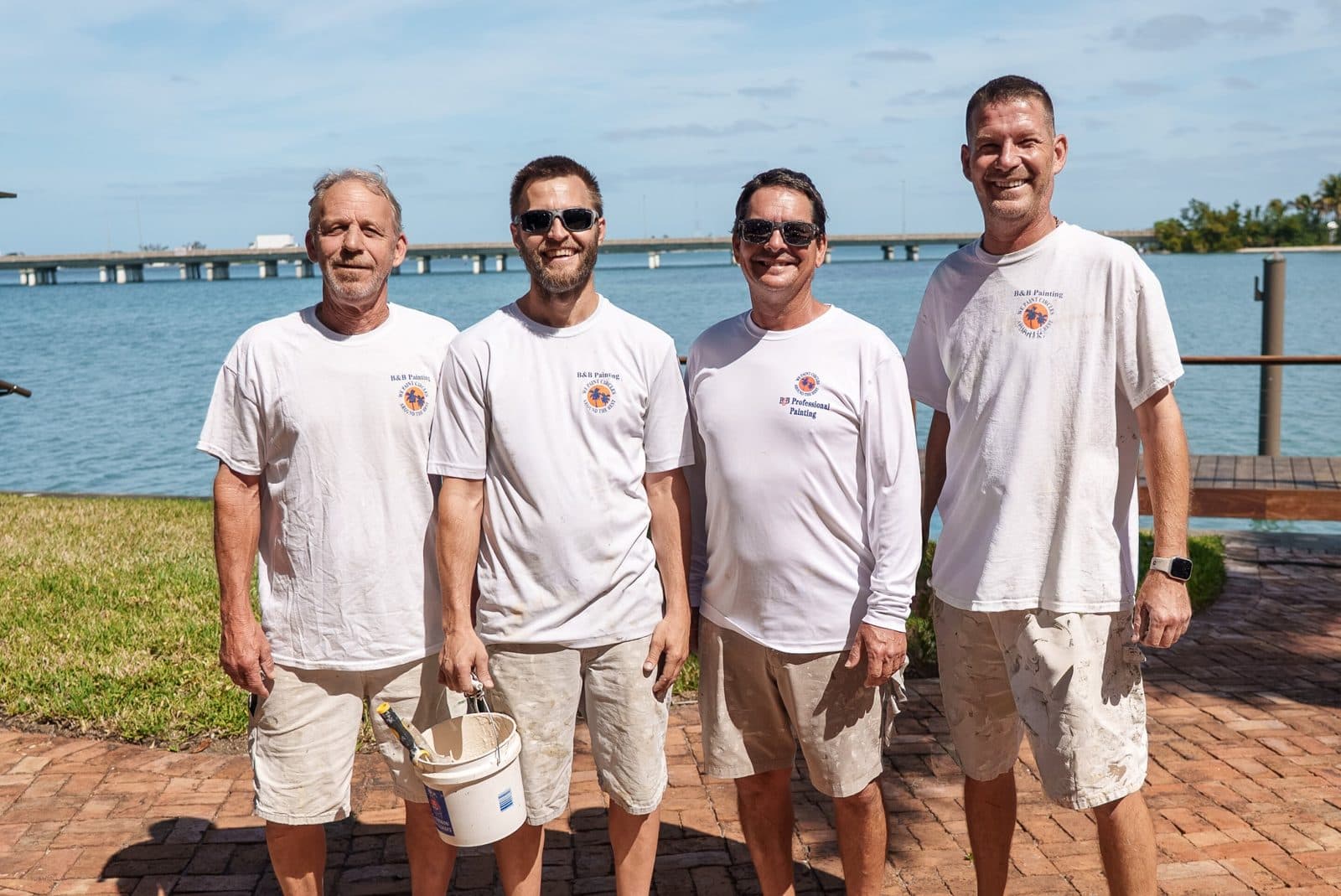The B&B crew on site